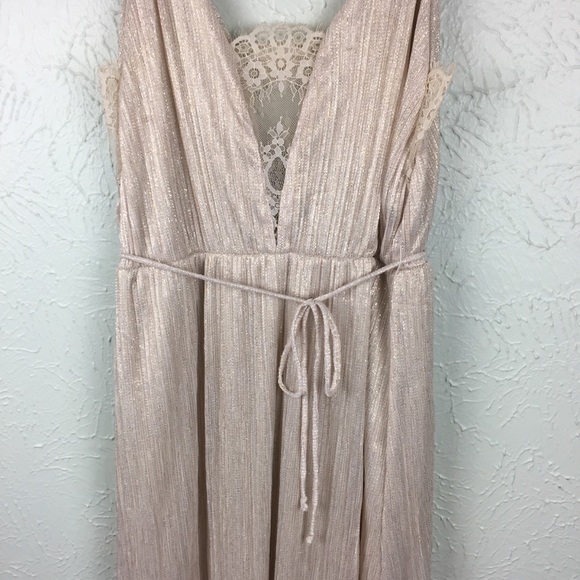 New Nordstrom Spirit of Grace Lace Metallic Dress - Picture 3 of 6
